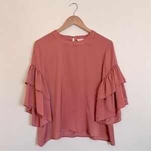 Violet + Claire Ruffle Sleeve Blouse